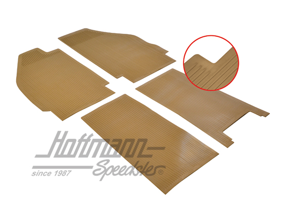 Jeu de tapis caoutchouc, plancher, -55, marron | 111 863 001 BN | 020-5459-06