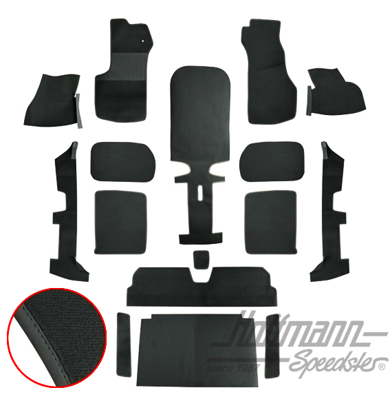 Kit moquettes, Golf Cabriolet, 79-93, noir |  | 180-3010-10
