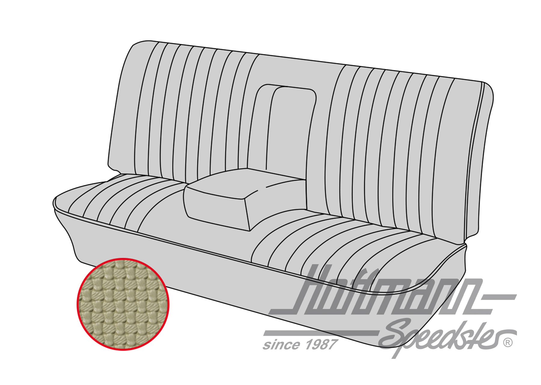 Housse de banquette, Type 3, 8.72-7.73, beige | 43-3213-04 | 069-9626-04