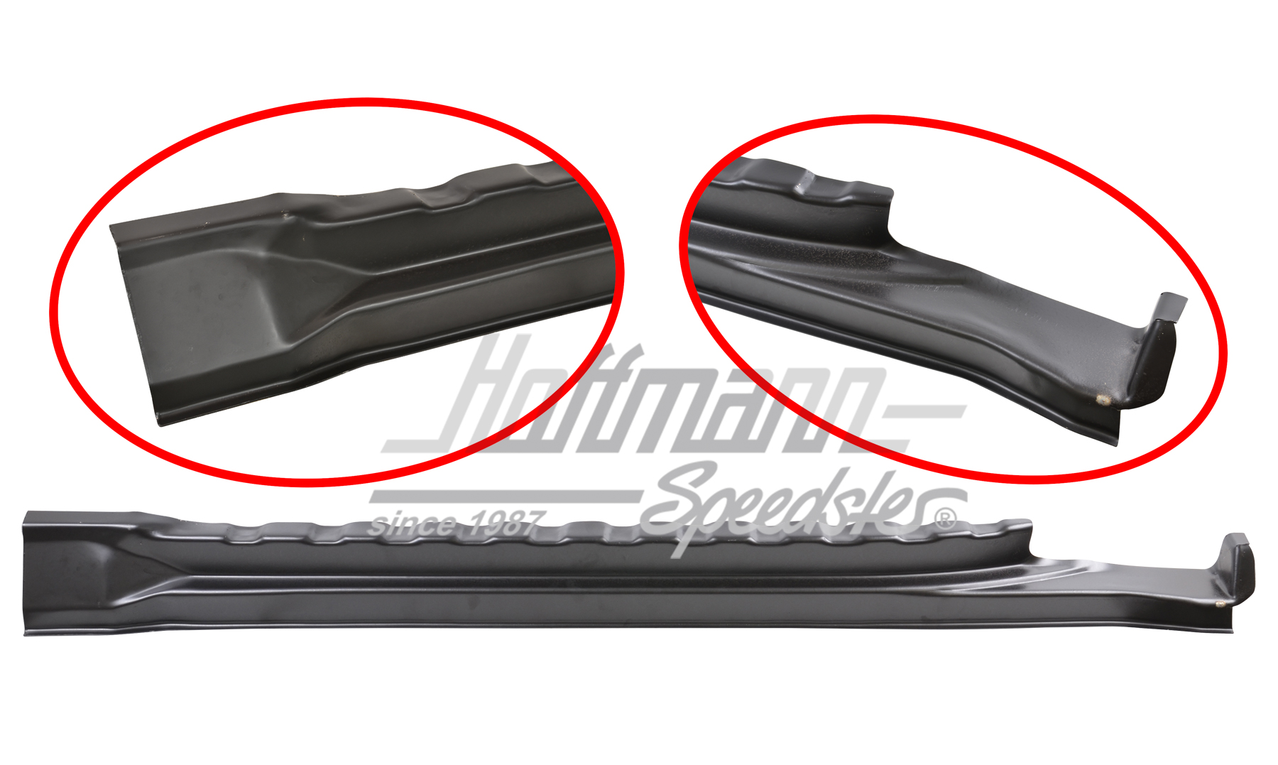 Guidage de porte coulissante, en bas, 9.90-6.03, droite | 701 803 622 D | 408-8100-42