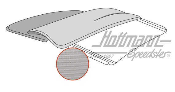 Housse de toit pliant, 56-67, PVC, blanche | --- --- --- | 055-7184-15