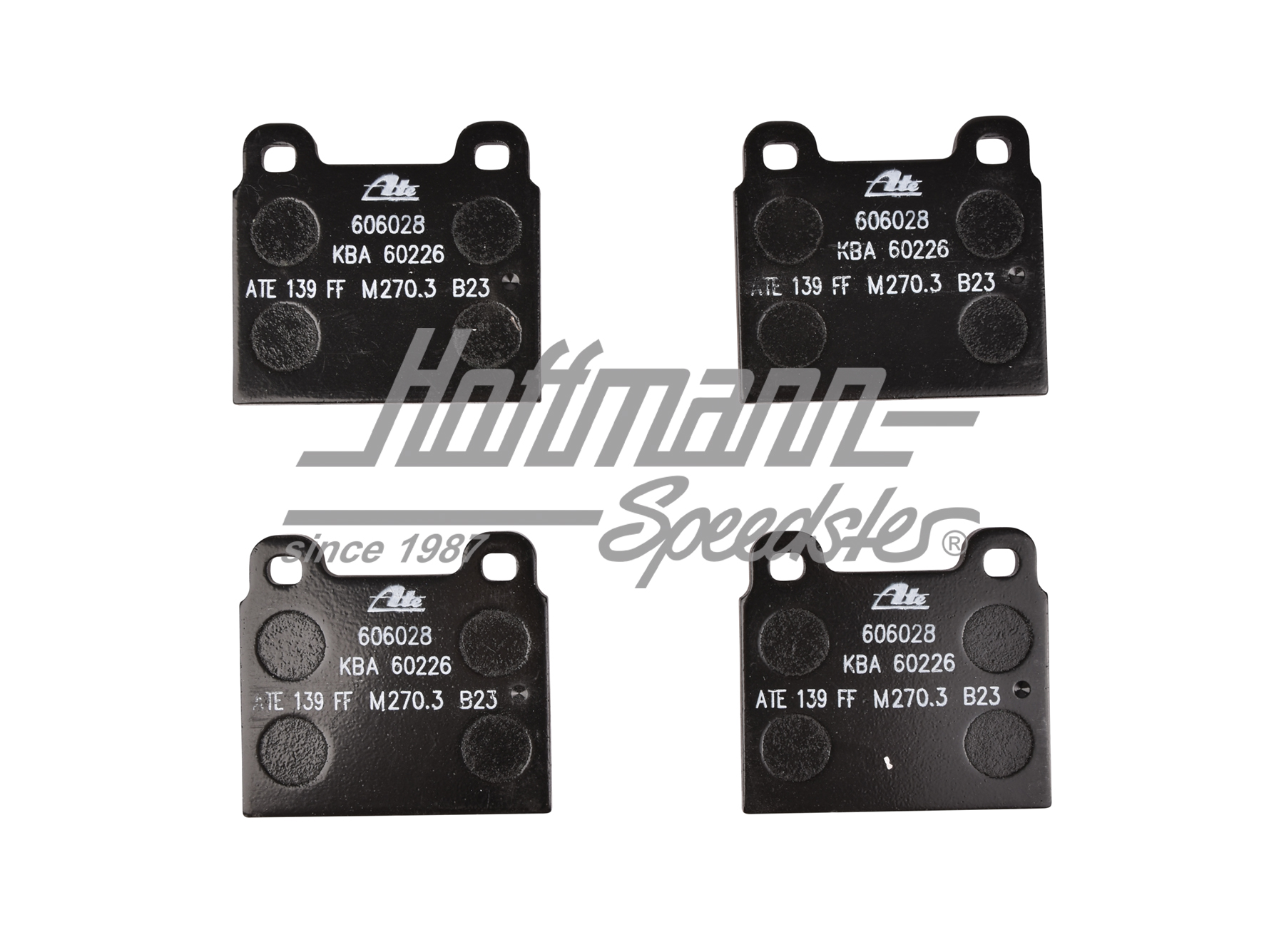 Plaquettes de frein, avant, Bus T2/T3, 8.72-, ATE                                                   