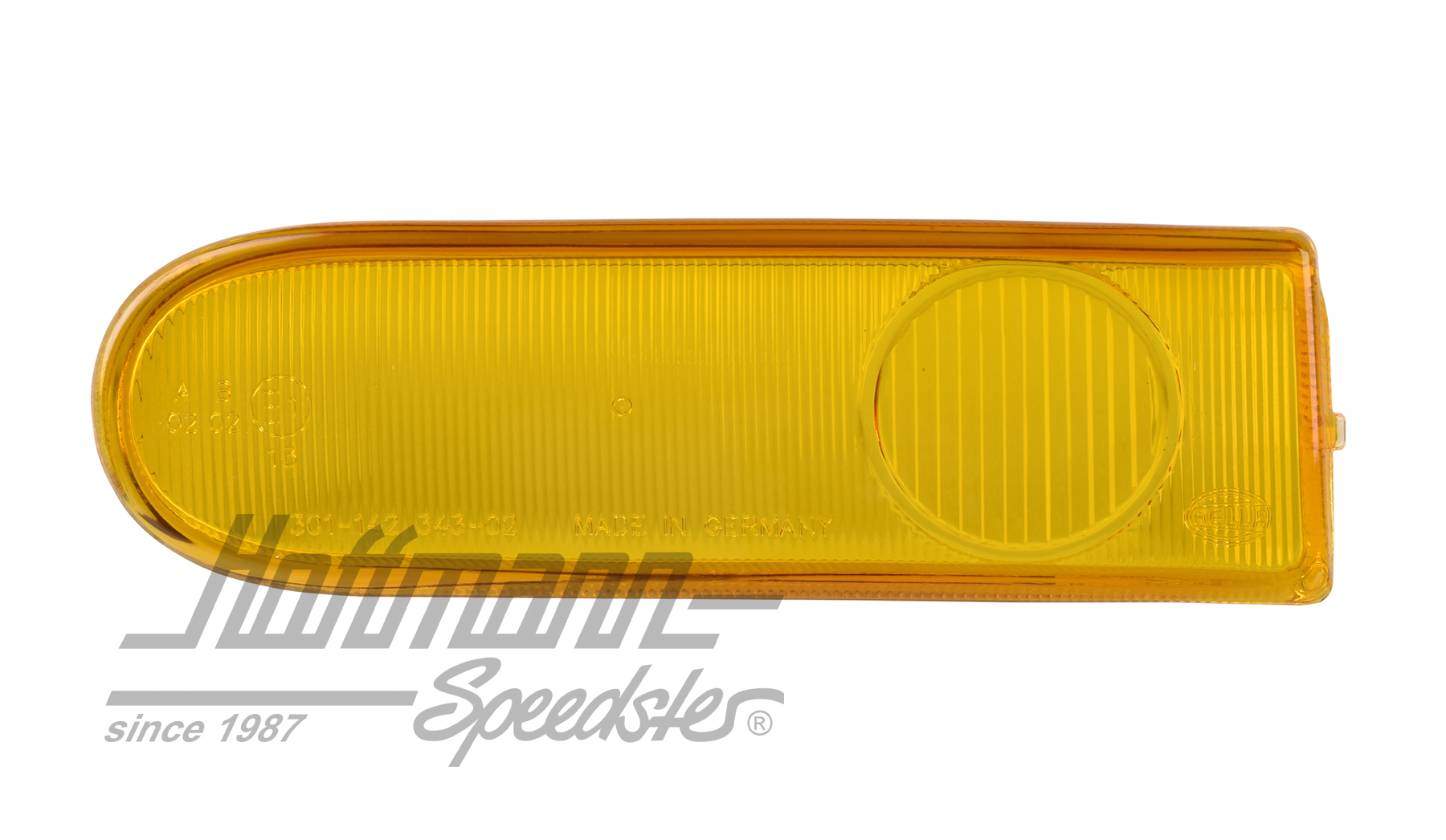 Verre, phare antibrouillard, 993, jaune, gauche | 9ES 142 343-02G | 580-1964-11