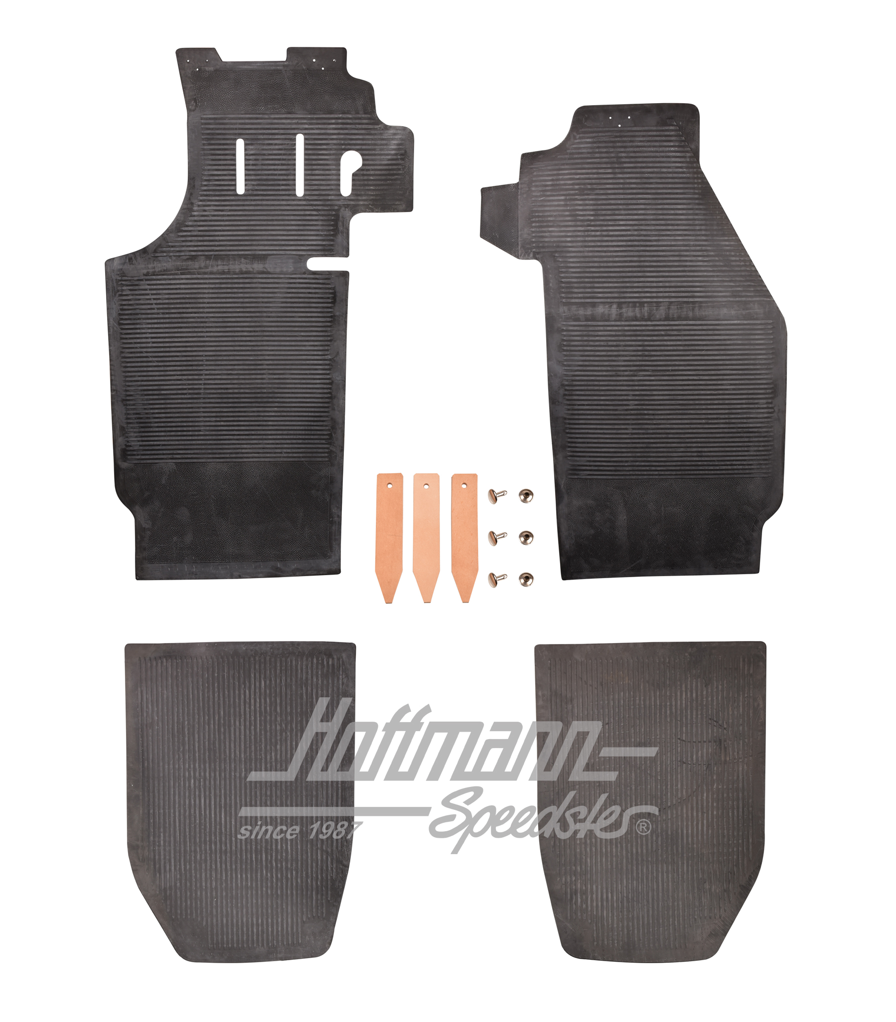 Jeu de tapis caoutchouc, noir, 4-pièces, 65-73 | 902 551 011 20 | 512-4110