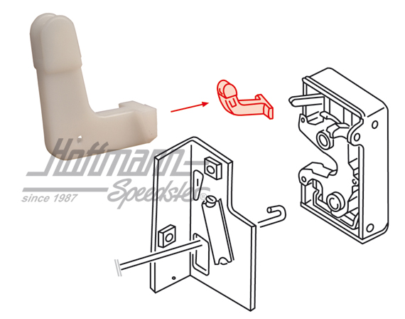 Levier, serrure de porte, arrière, gauche/droite | 173 839 080 | 180-1024-10