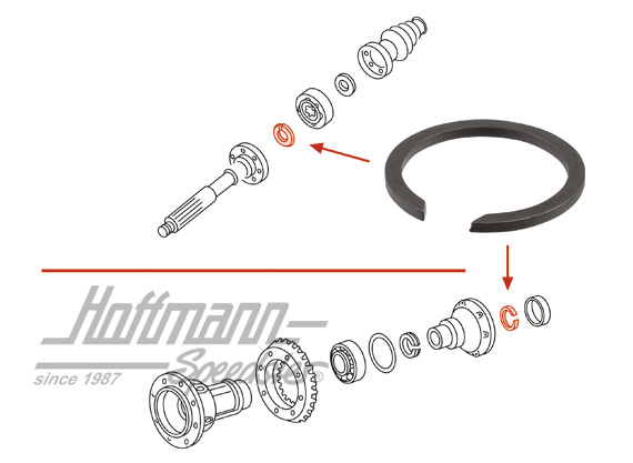 Circlip, flasque articulée | 113 517 279 | 020-4547-12