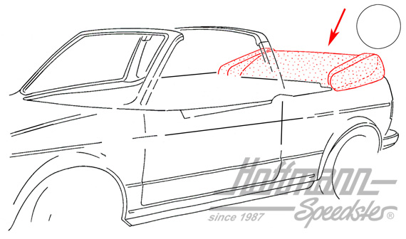 Housse de capote, 1.79-7.81, similicuir, blanche |  | 180-4920-50
