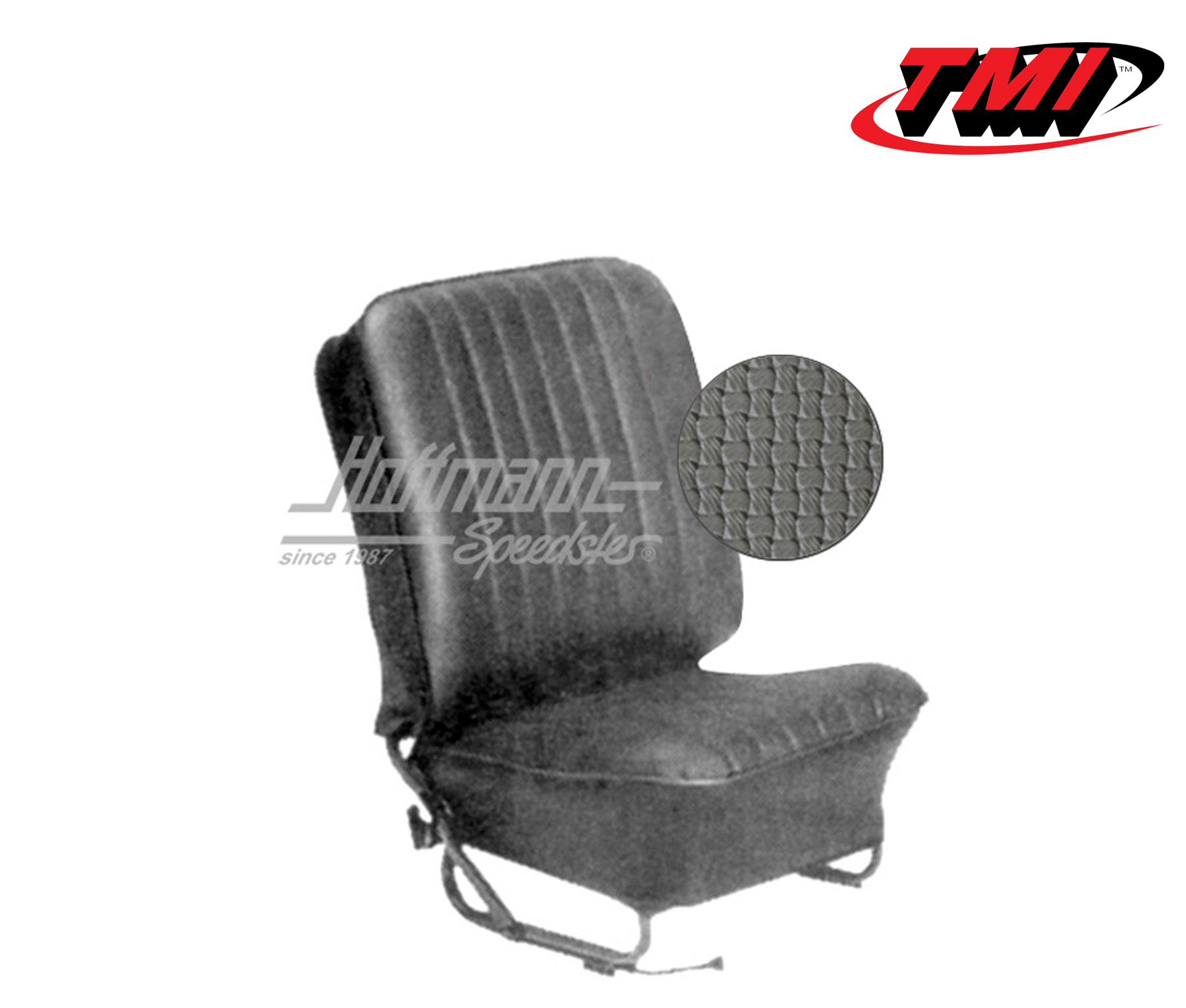 Housses de sièges, Cabriolet, 8.57-7.64, tissu natté, grises | 43-1322-06 | 055-6635