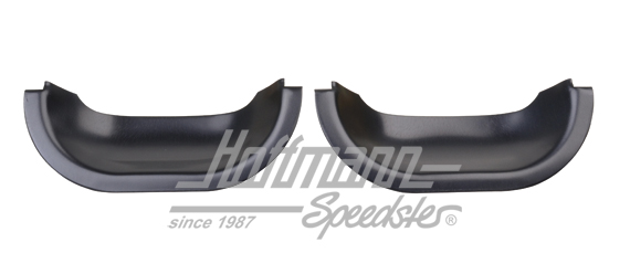 Coquilles de poigées de porte, alu, noir, Audi 80, 10.86- | 50029 | 200-6647