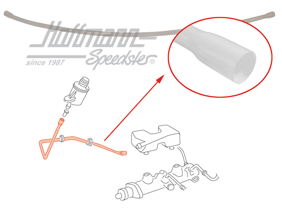 Conduit, liquide de frein, 68-72 | 211 611 805 E | 090-3041-15