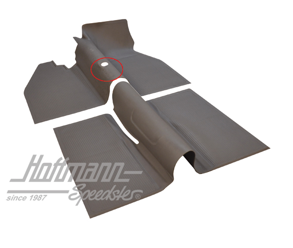 Revêtement caoutchouc, plancher, 8.59-7.67, gris | 113 863 703 AGY | 020-0025-04