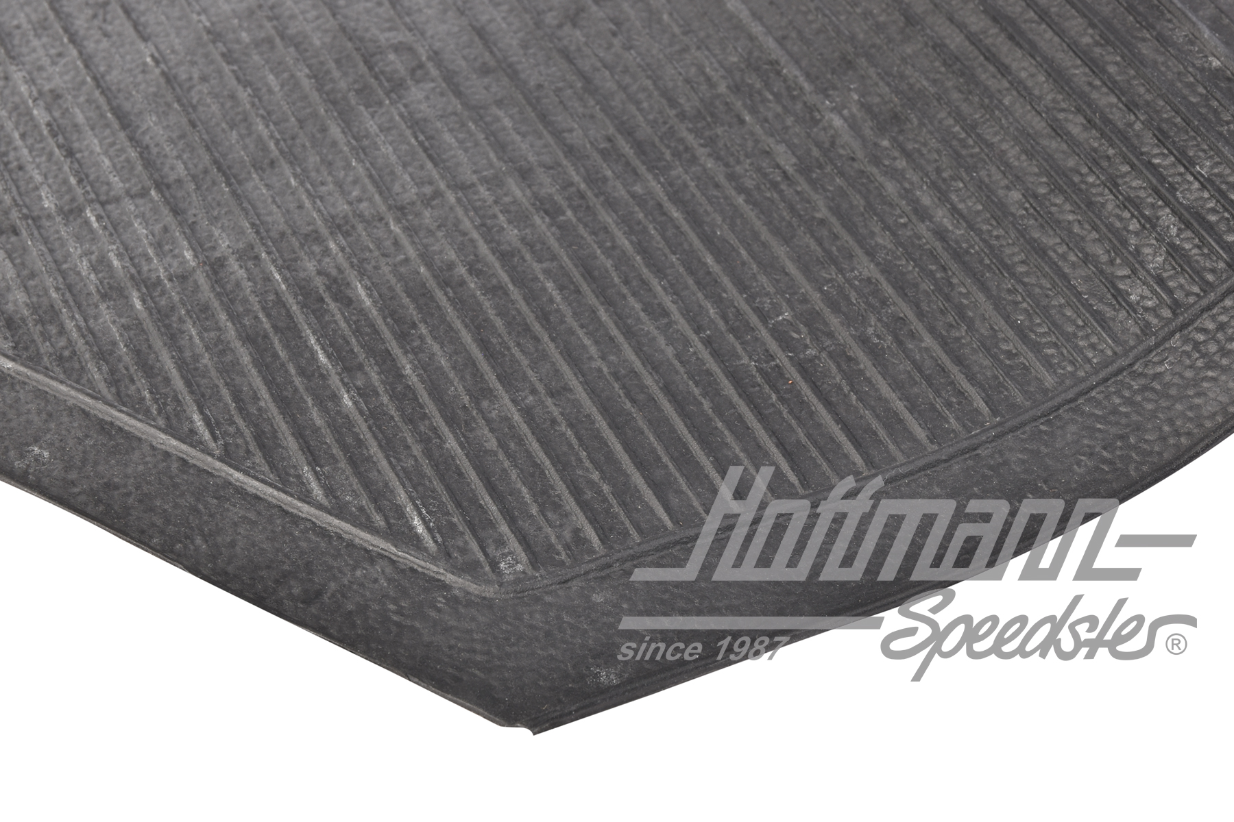 Revêtement caoutchouc, plancher, avant, noir                                                        