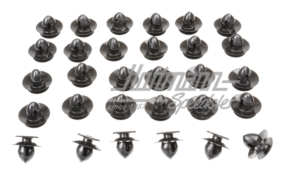 Panneaux de portes, Golf 1 Cabriolet, noirs                                                         