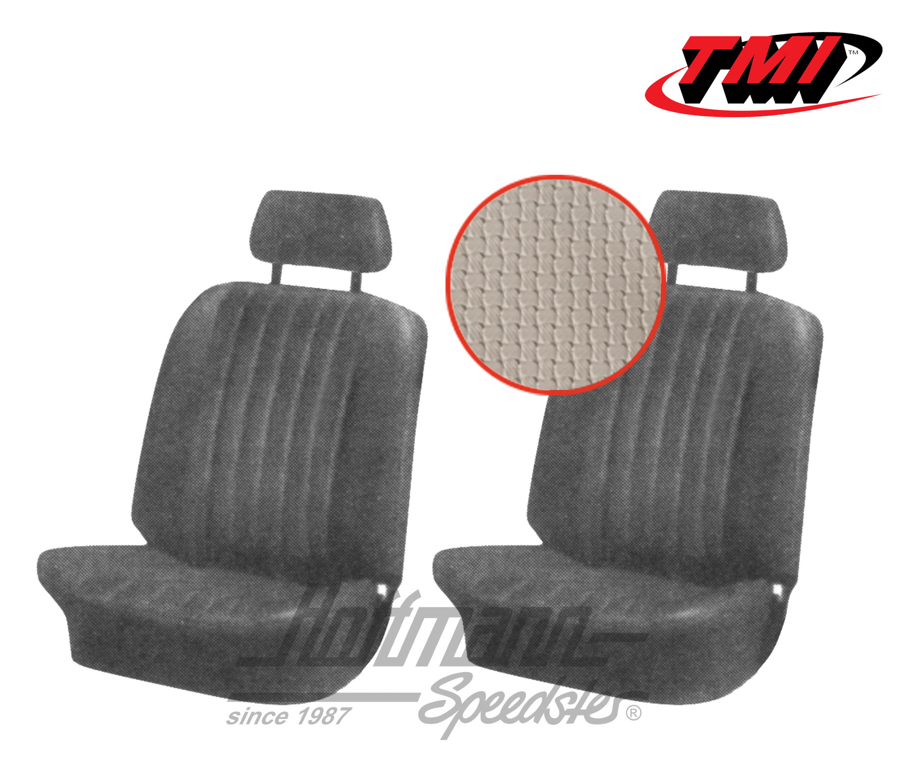 Housses de sièges, Karmann Ghia, 68-71, blanc cassé | 43-1506-05 | 066-0073-50