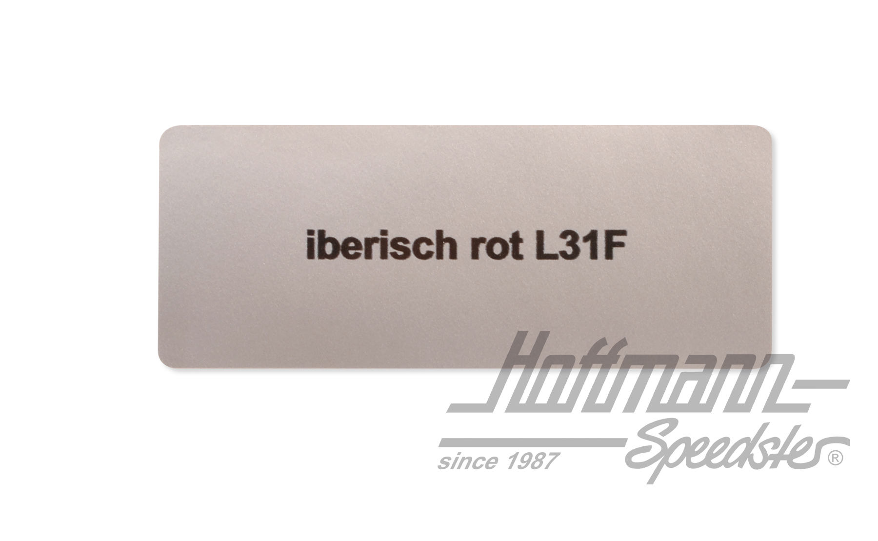 Autocollant, numéro de couleur L31F, rouge ibérique | L31F | 021-0180-09