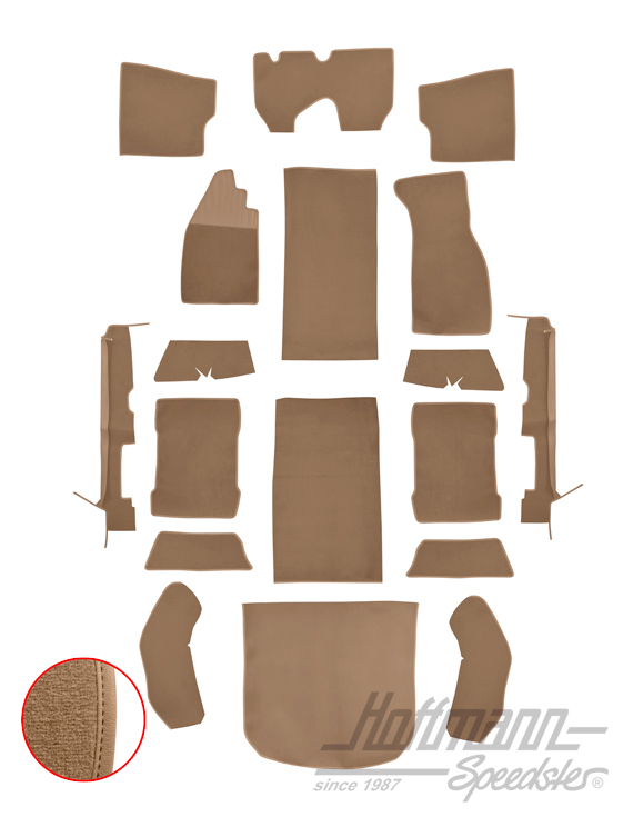 Kit moquettes, Cox Berline, 8.72-, beige |  | 026-5825