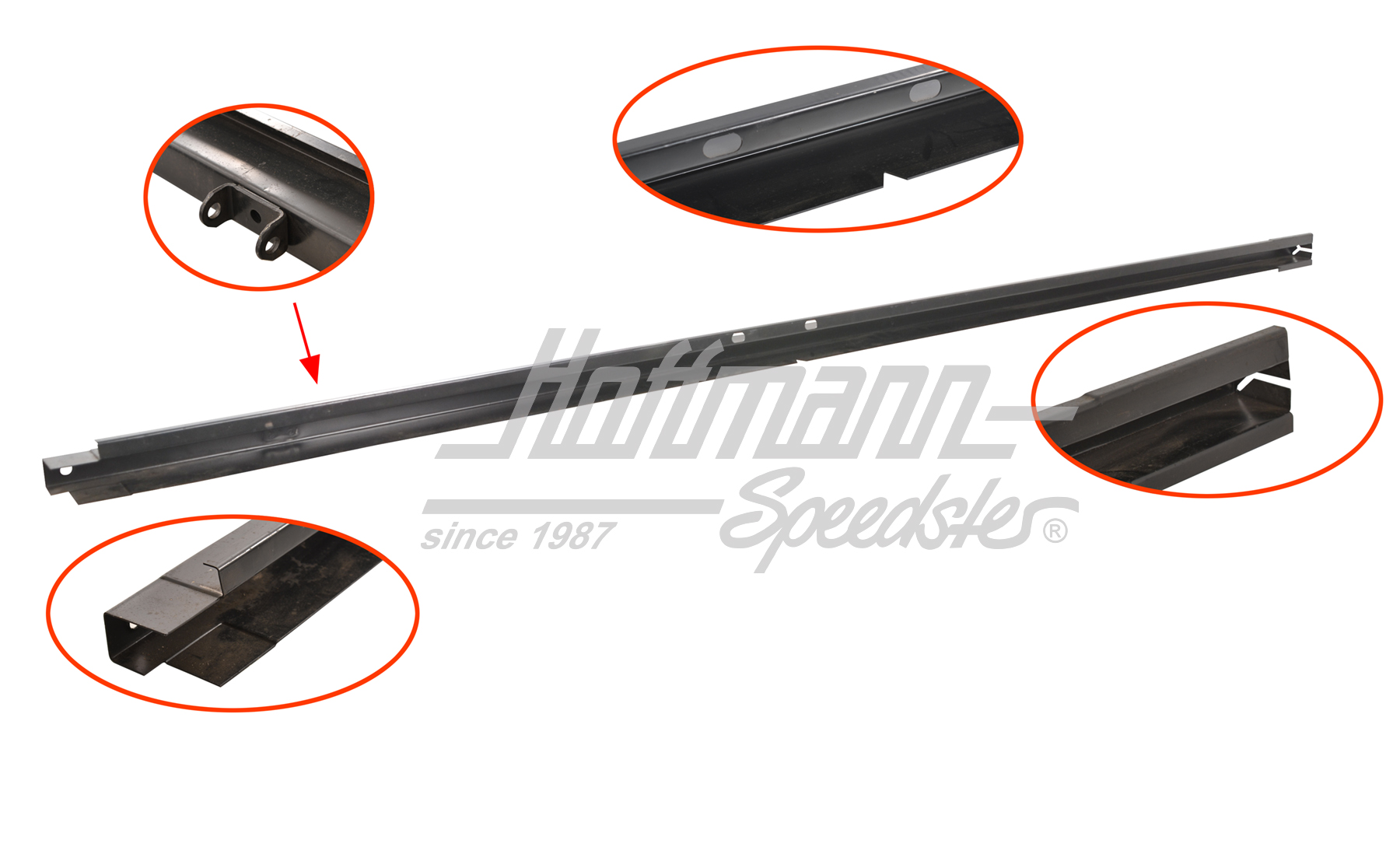 Support, surface de chargement, extérieur, Bus T3, gauche | 245 801 871 | 390-1250-01