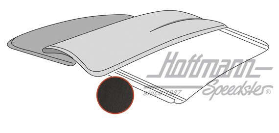 Housse de toit pliant, 56-67, Sonnenland, noire | --- --- --- | 055-7184-21