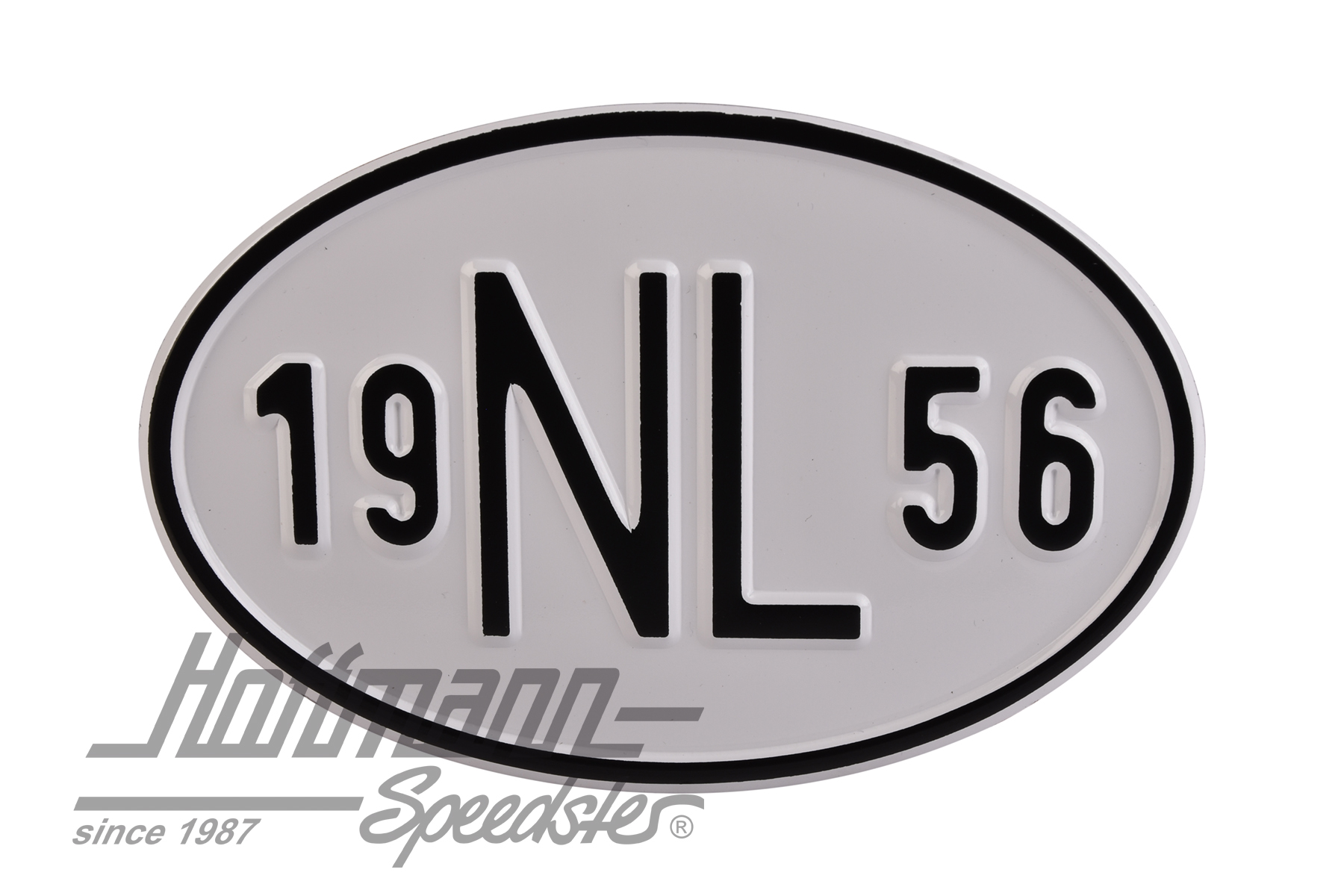 Plaque de nationalité "NL", alu, avec année "1956" |  | 020-2391-56