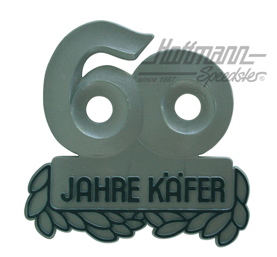 Plaque de jubilé "60 Jahre Käfer", grise |  | 021-0184