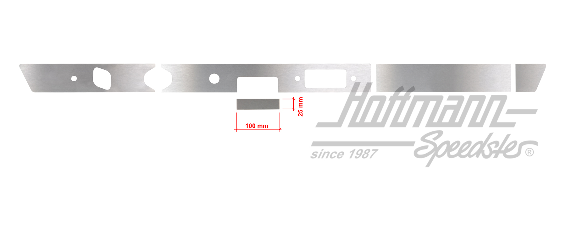 Écran, tableau de bord, 911, 100x25mm | 901 552 041 52  Satz 1 | 580-0010-25