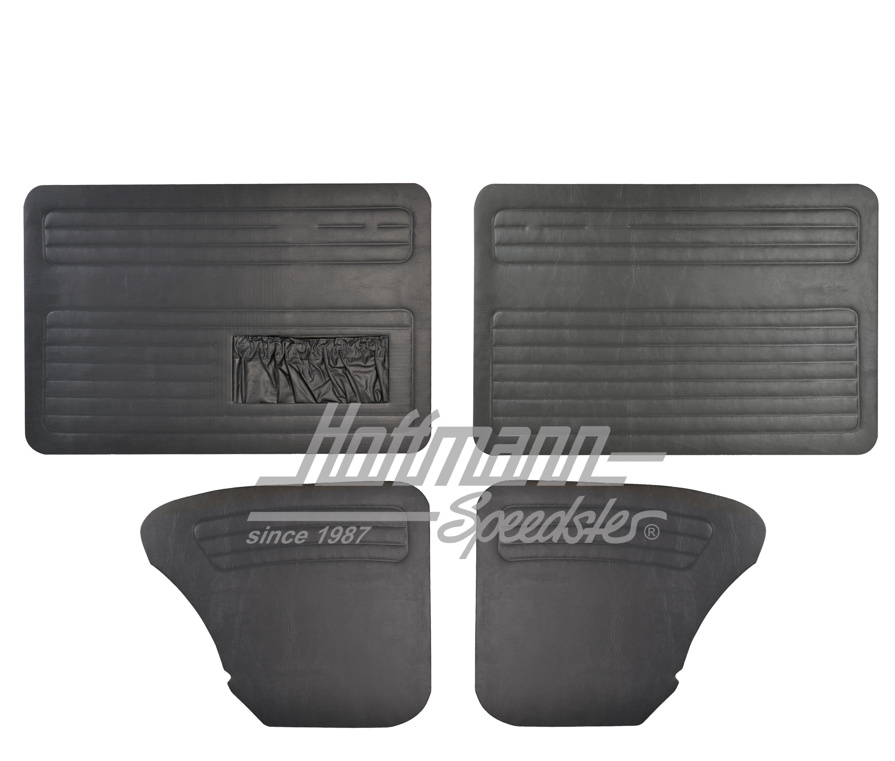 Panneaux de portes, noir, Berline, 8.66- | 111 898 320 | 020-0021