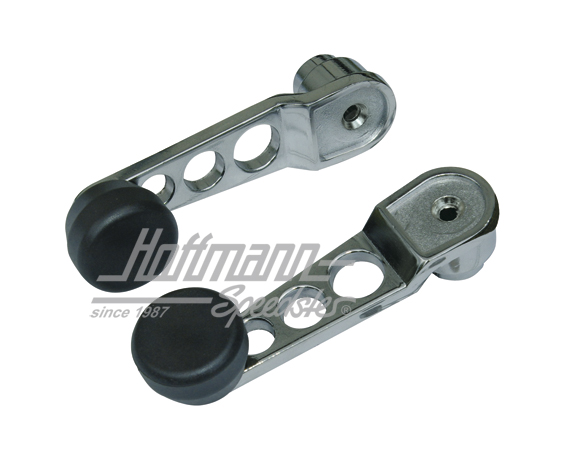 Manivelles de vitre, Racing, chromées/noires | 20172 | 010-3105-12