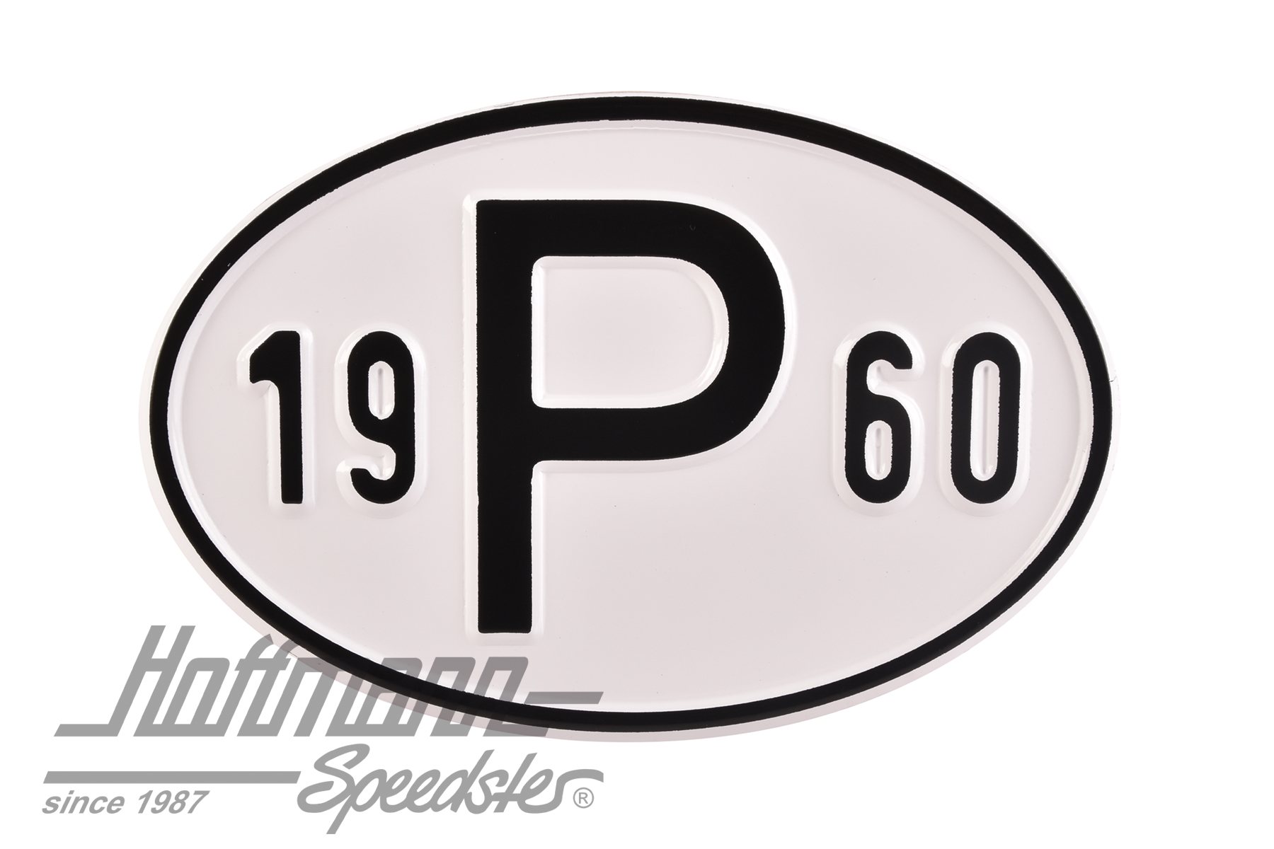 Plaque de nationalité "P", alu, avec année "1960" |  | 020-2405-60