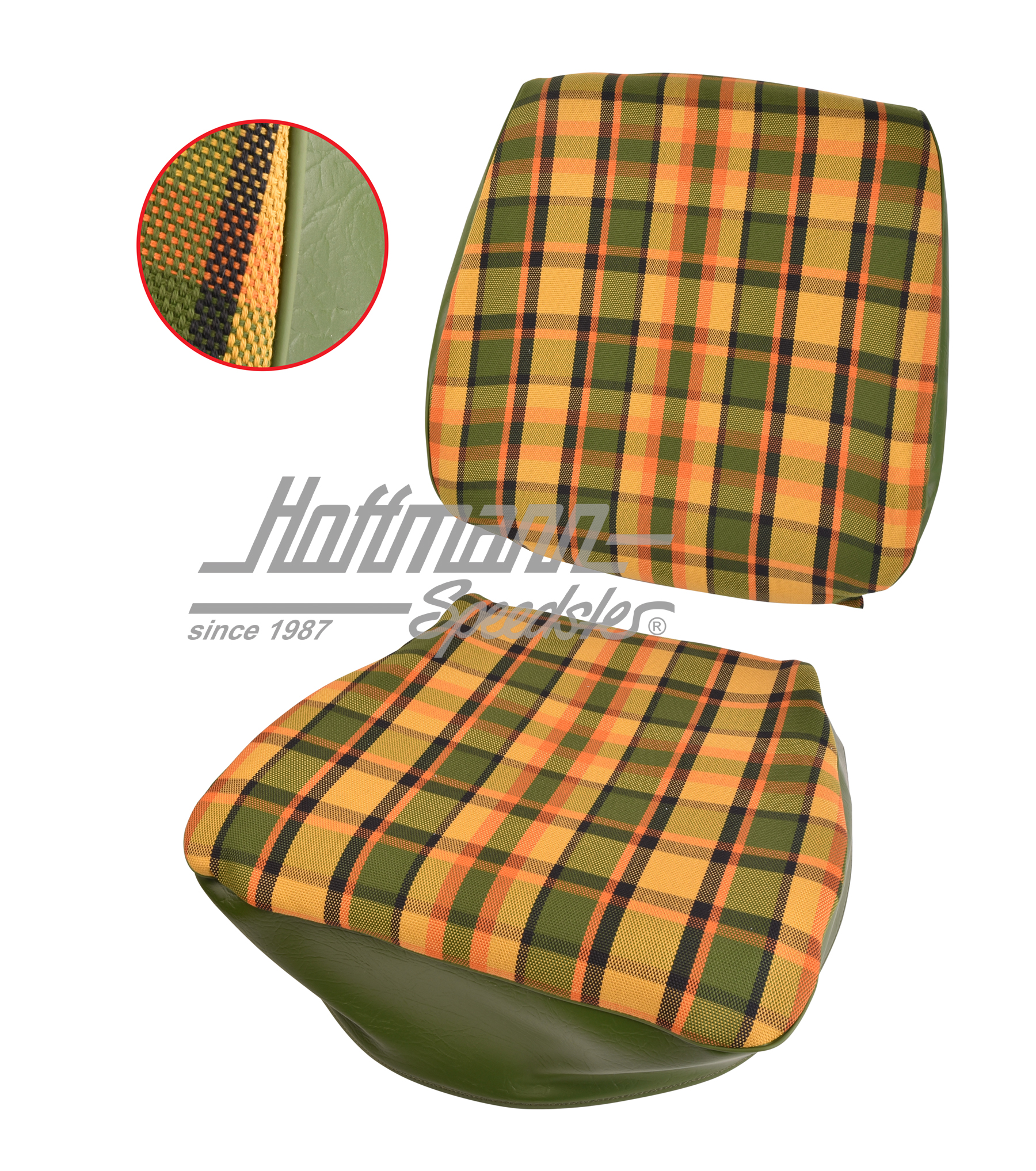 Housse de siège, Westfalia, jaune/orange/vert, 74-79                                                