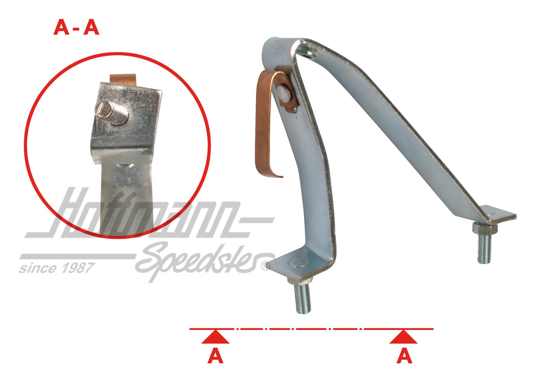 Cadre support, boîte de feu arrière, 55-61, droite | 111 945 292 | 020-4498-22