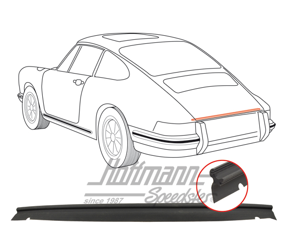 Joint, capot-moteur, en bas, 911, 74-86                                                             