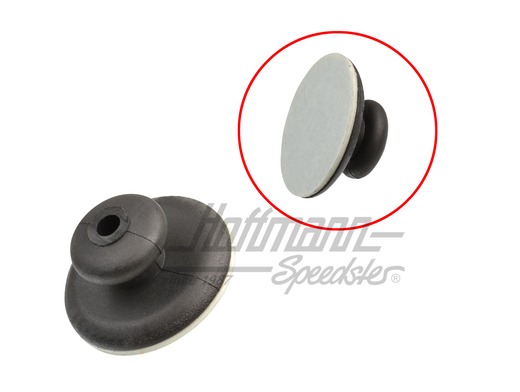 Bouton, tapis de sol, avant, noir | 251 863 981  041 | 360-1558