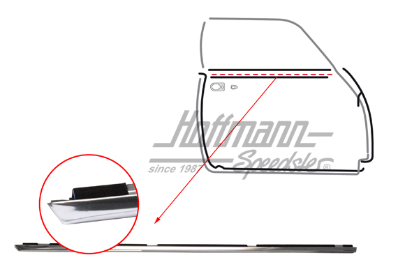 Lèche-vitre, inox, Coupé, .71-, droite | 143 837 472 | 060-0462-02