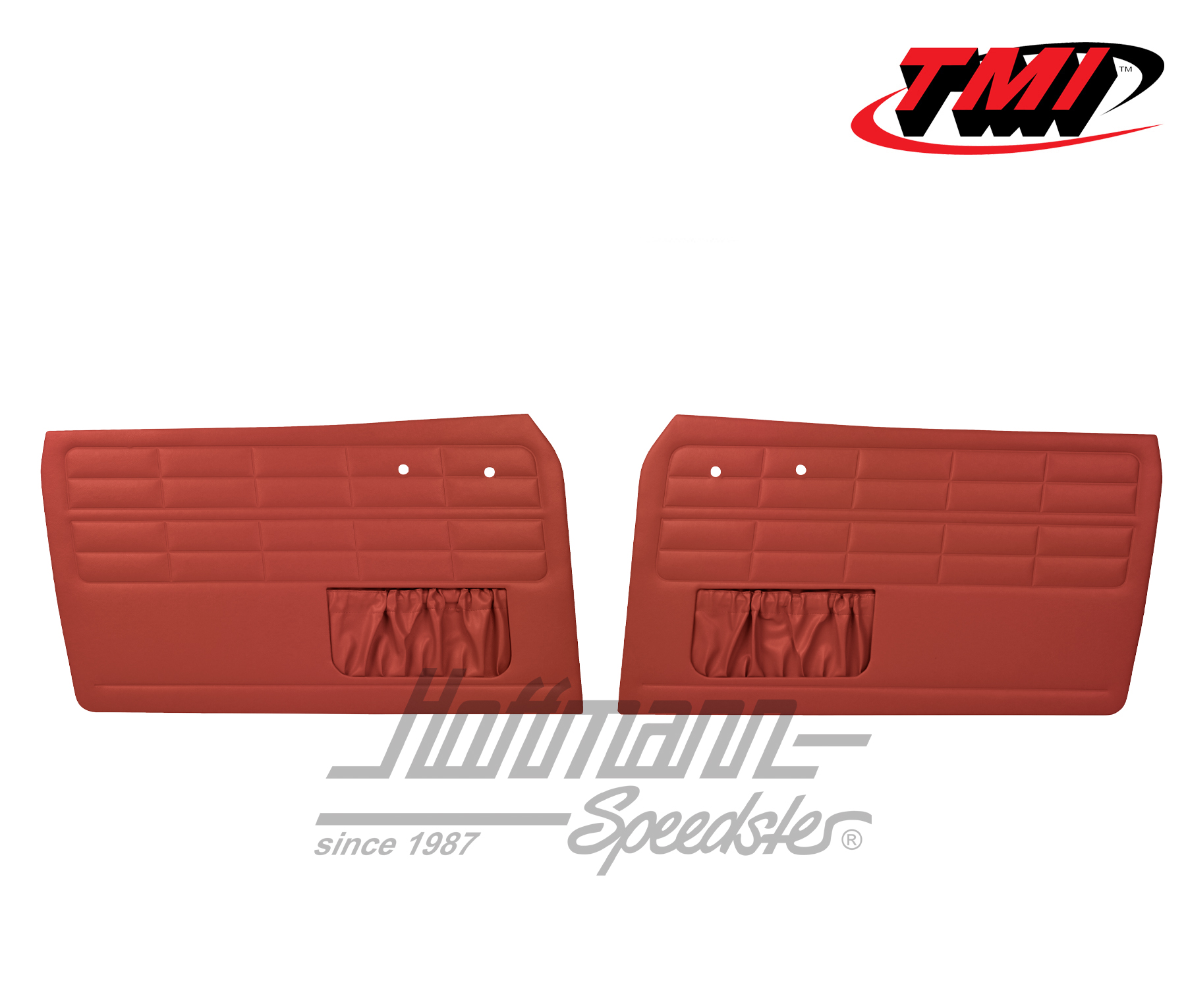 Panneaux intérieurs de portes, Karmann Ghia, -7.63, rouges | 10-1504-17 | 066-0020-06