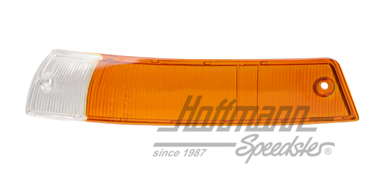 Verre de clignotant, jaune/blanc, 911/912, 65-68, gauche | 901 631 401 00 gelb/weiß | 580-1641