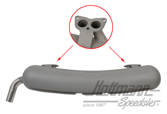 Échappement, tôle d'acier, 1x48mm, 914/4, 2.0                                                       