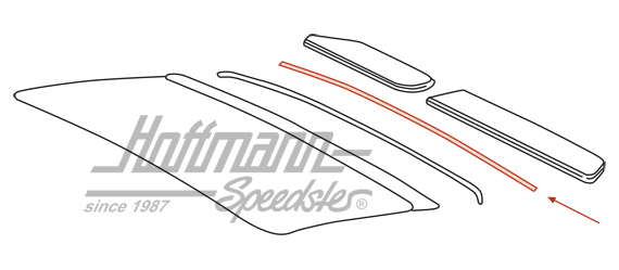 Joint, toit coulissant, arrière, 356/911                                                            