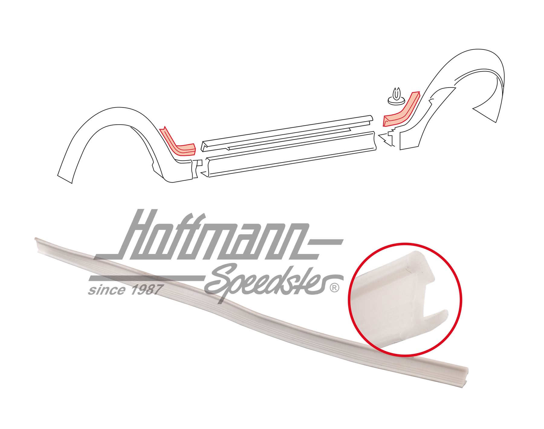 Bourrelet, élargissement du passage de roue, 90E | 155 853 977 90E | 180-7284