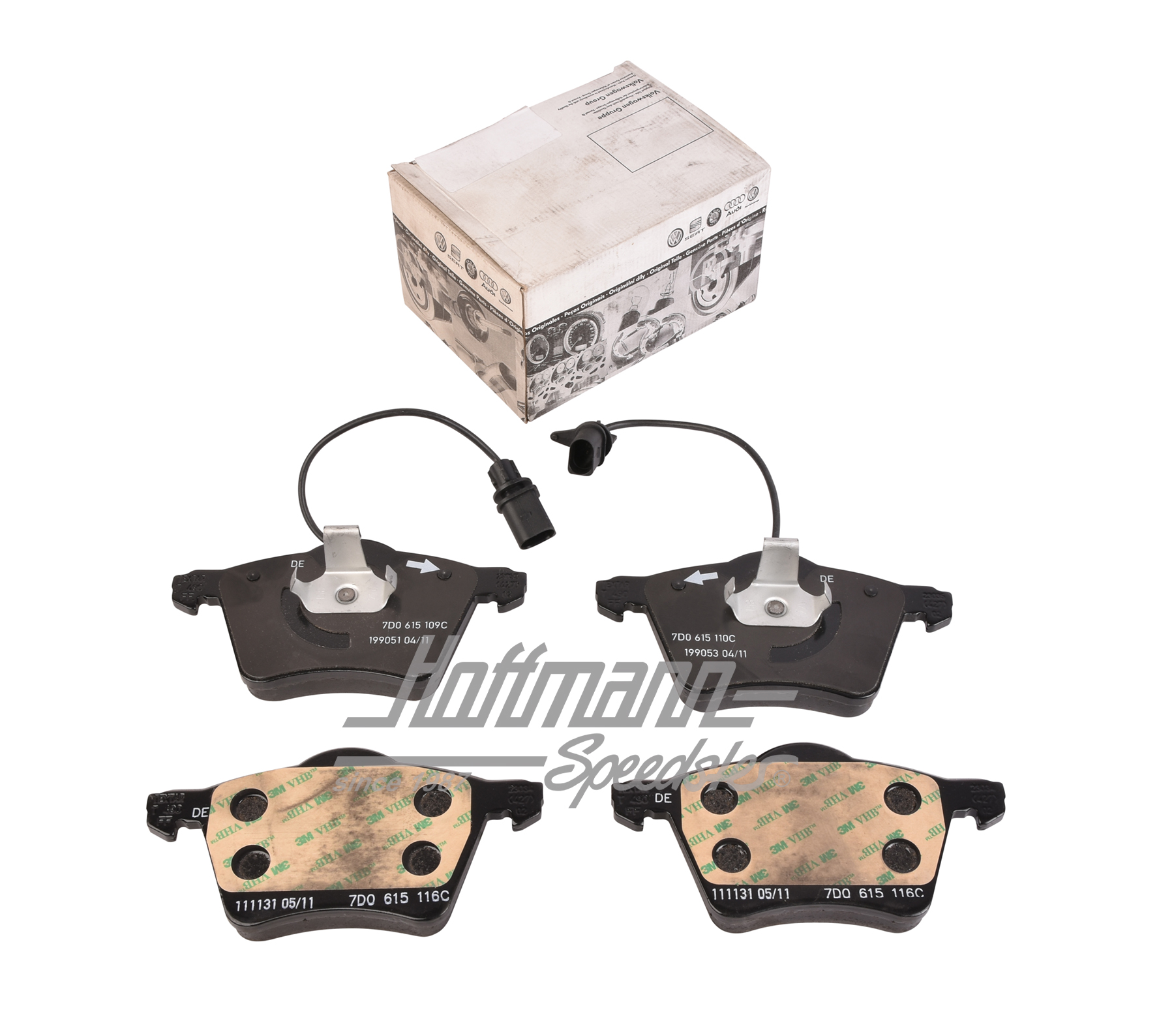 Plaquettes de frein, avant, Bus T4, 16", 5.97-5.00                                                  
