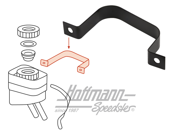 Attache, réservoir de liquide de frein, 914                                                         