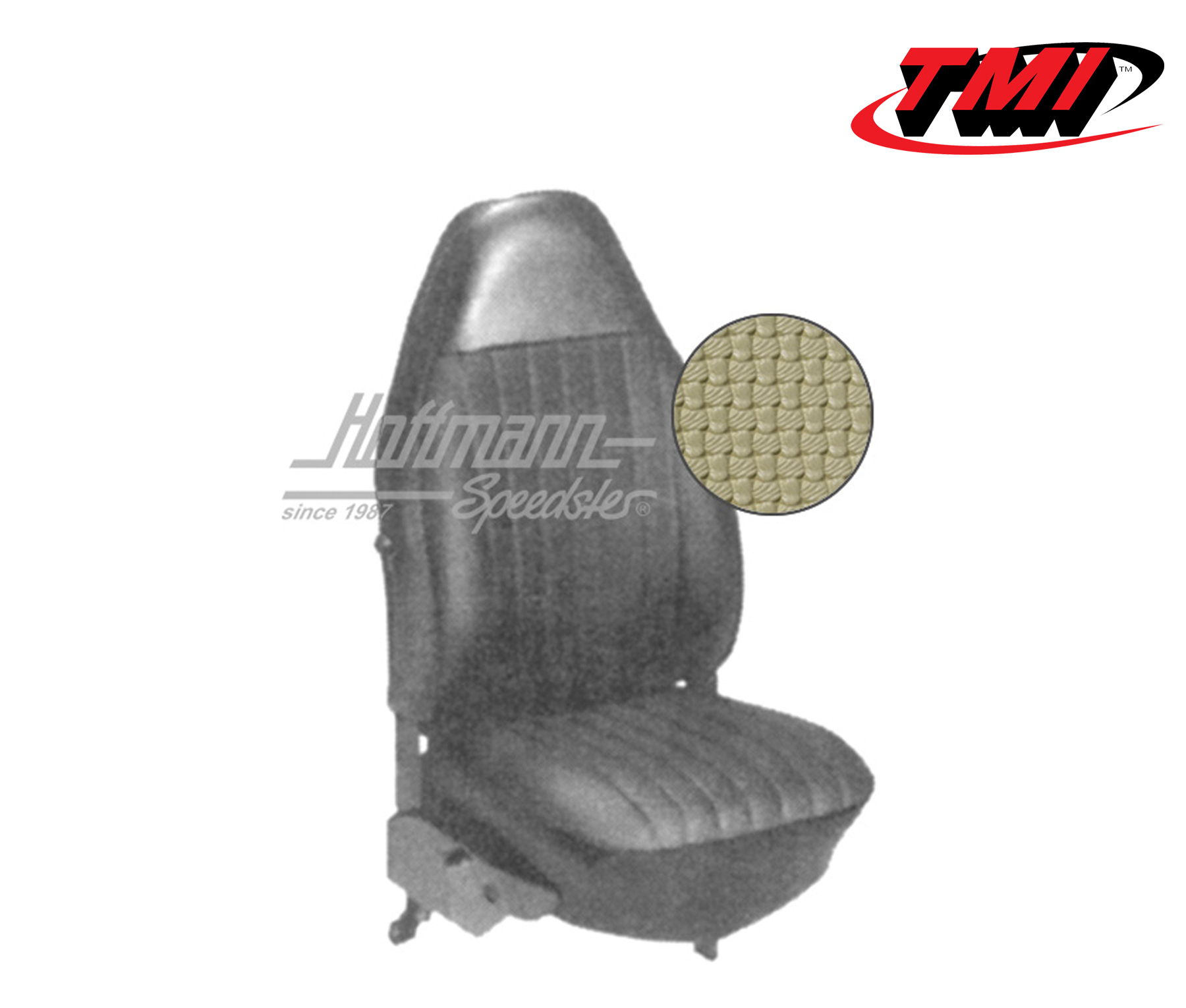 Housses de sièges, Cabriolet, 8.72-7.73, tissu natté, beiges | 43-1326-04 | 055-6230