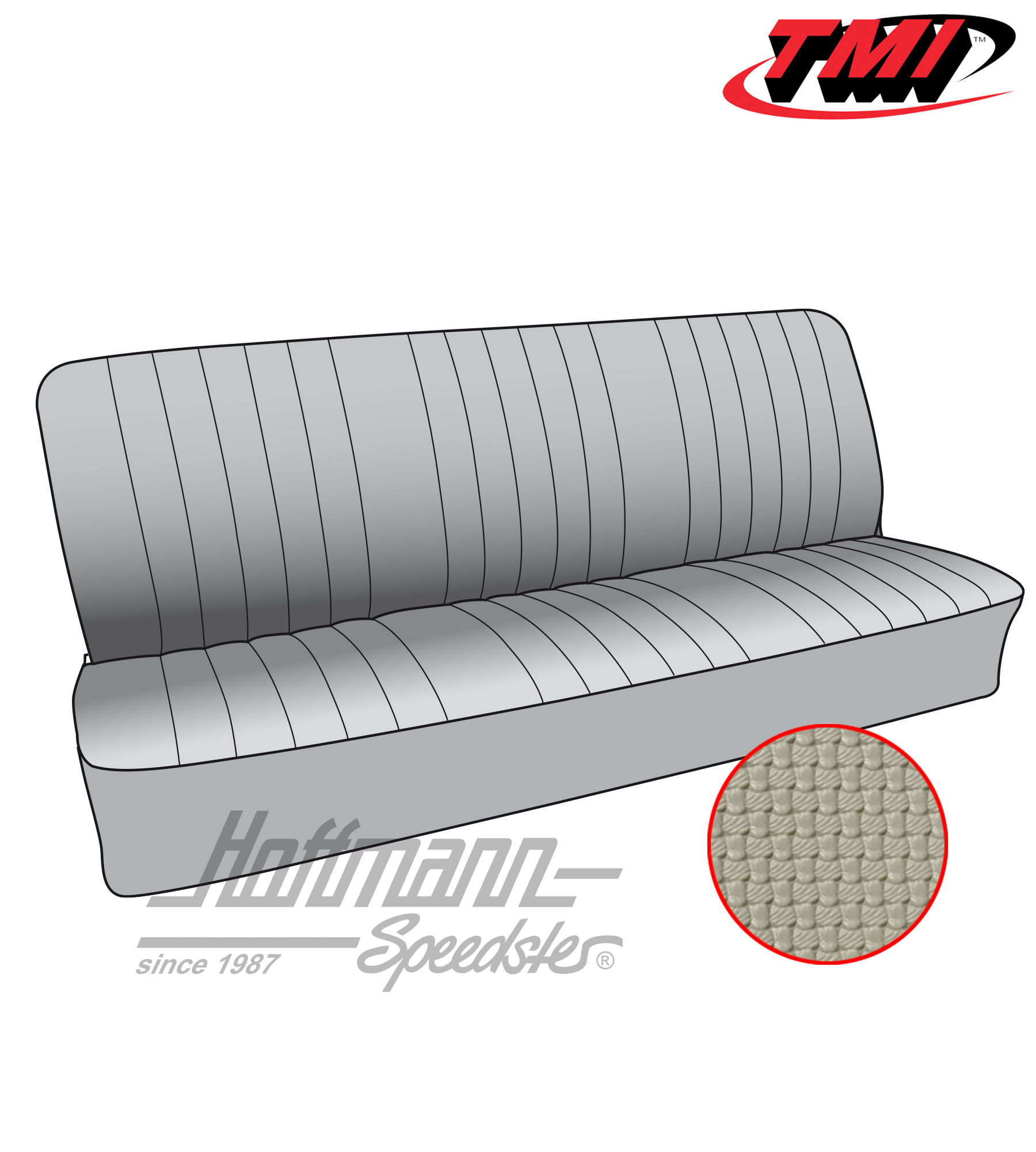 Housses de sièges, banquette AR, 50-67, blanc cassé | 43-2121-05 | 098-0670-50