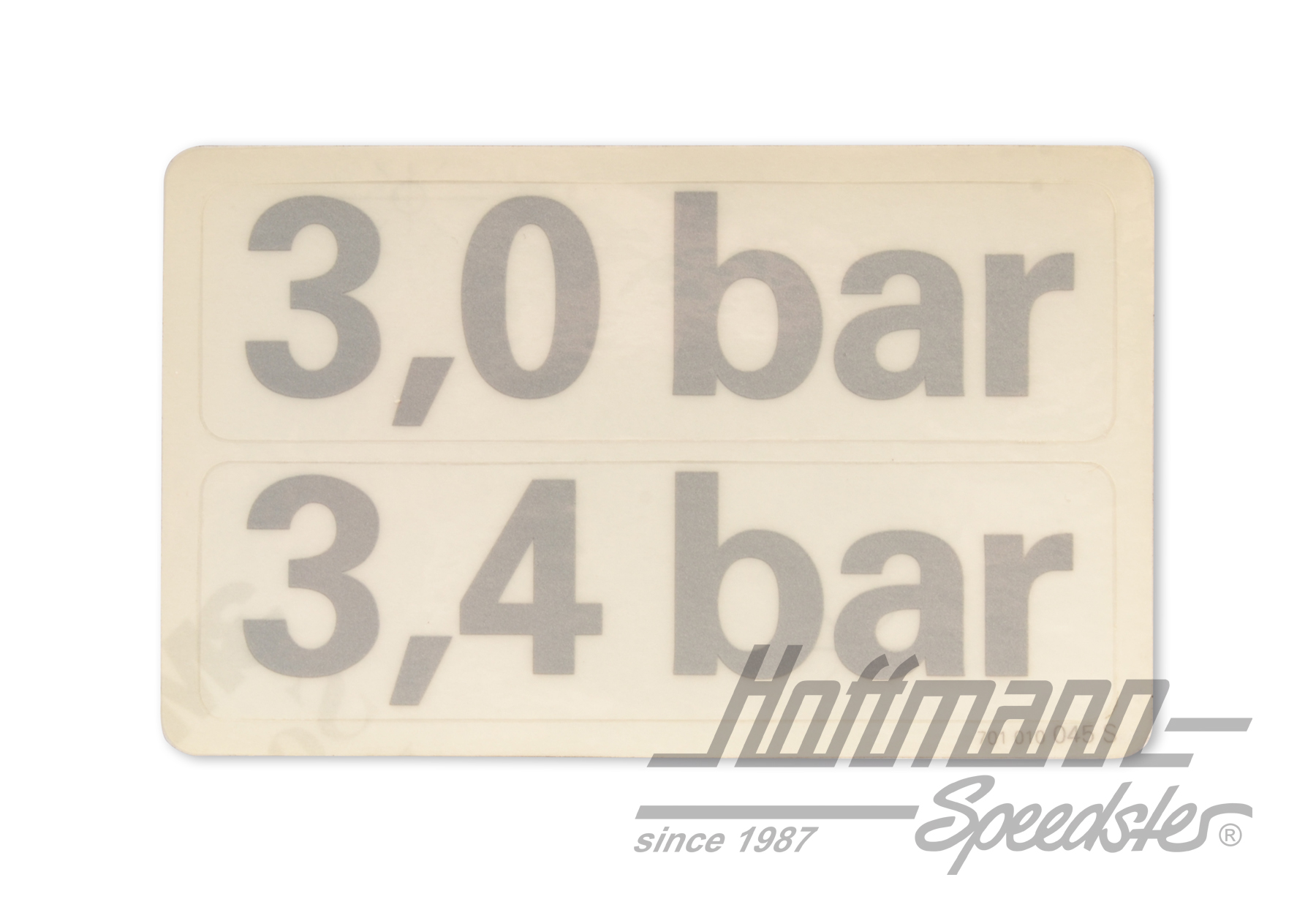 Autocollant "Pression pneumatique", 3.0/3.4bar | 701 010 045 S | 021-0199-87