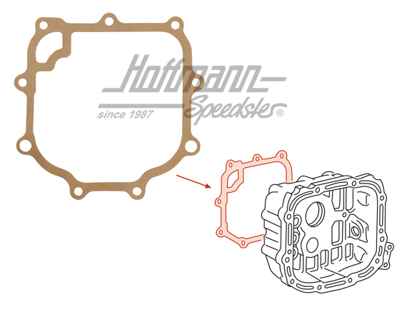 Joint, couvercle de boîte de vitesses, avant, 6.82-7.92 | 091 301 215 A | 315-1108