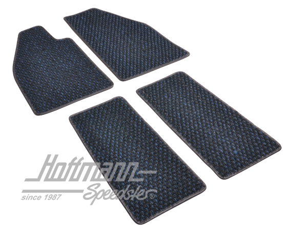 Tapis de sol, en coco, .57-.59, bleus/noirs | ZVW 2ABL | 020-5381-15