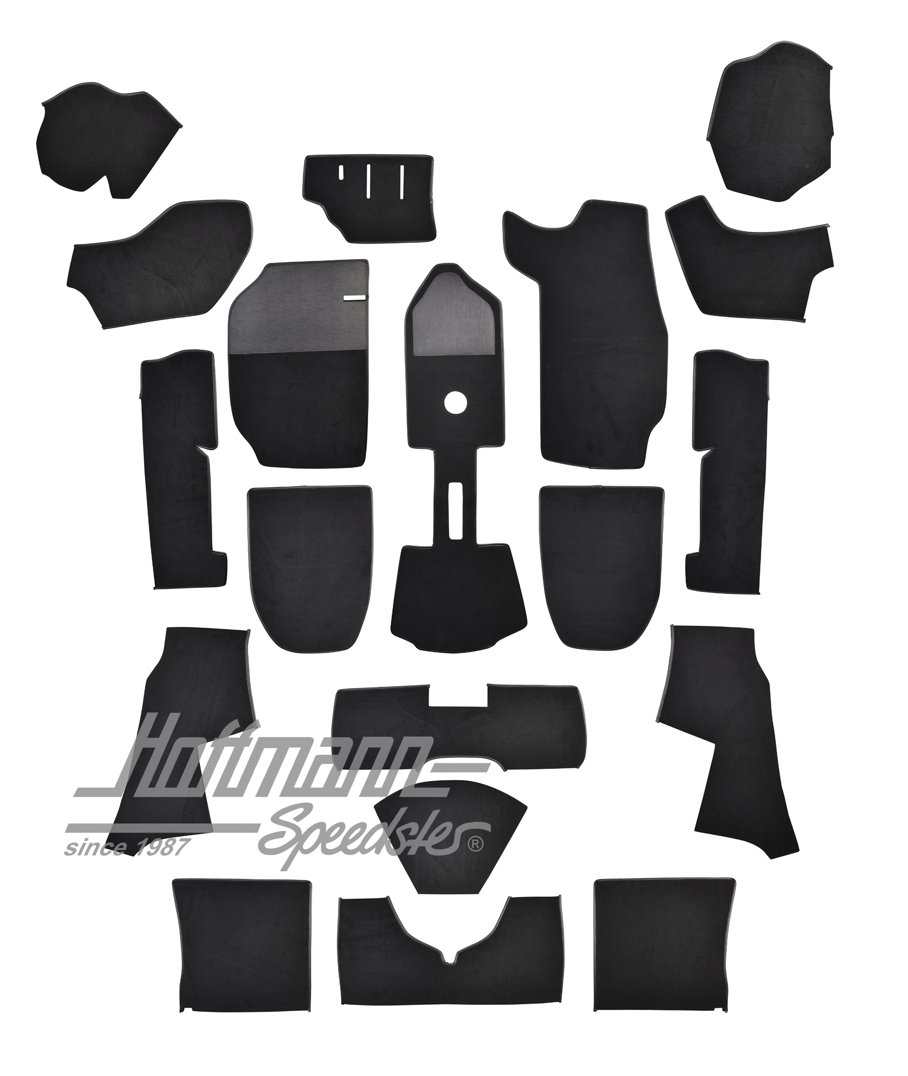 Kit moquettes, Porsche 911, 74-84, noir | EQ880999 | 580-0252-20