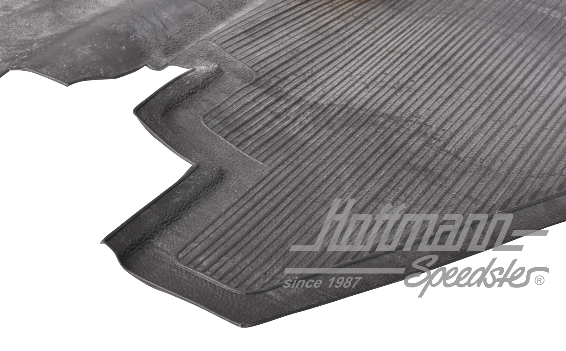 Revêtement caoutchouc, plancher, avant, noir                                                        