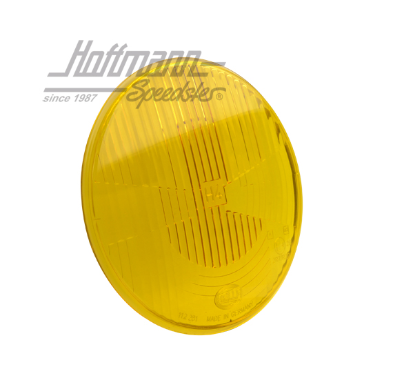 Verre de phare, H4, Hella, 67-73, jaune | 9EL 112 281-001G | 020-4455-42
