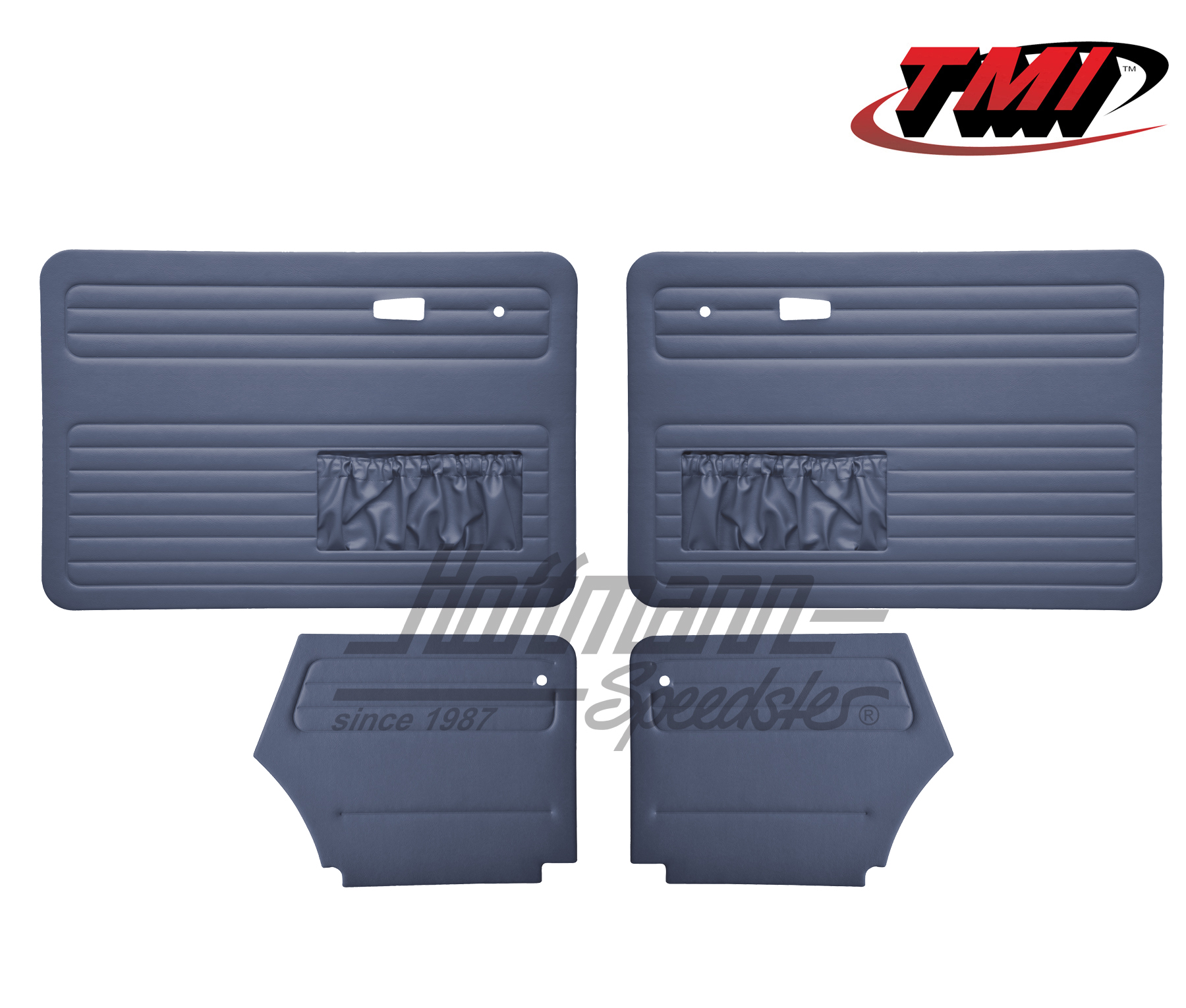 Panneaux de portes, Cox Cabriolet, 8.72-, bleus | 10-1330-18 | 055-7588