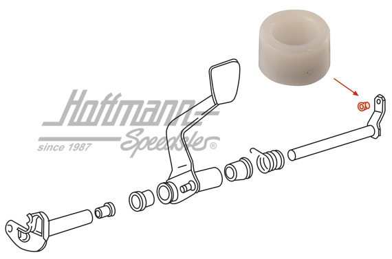 Douille, levier, câble d'embrayage, 911 | 901 423 343 00 | 530-3120-40